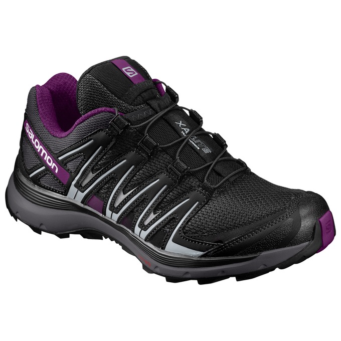 SALOMON XA LITE W Philippines - Women's Trail Running Shoes - Black/Purple | 145968-QAY